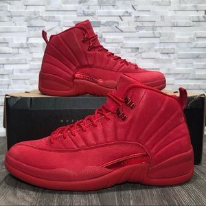 all red jordans mens